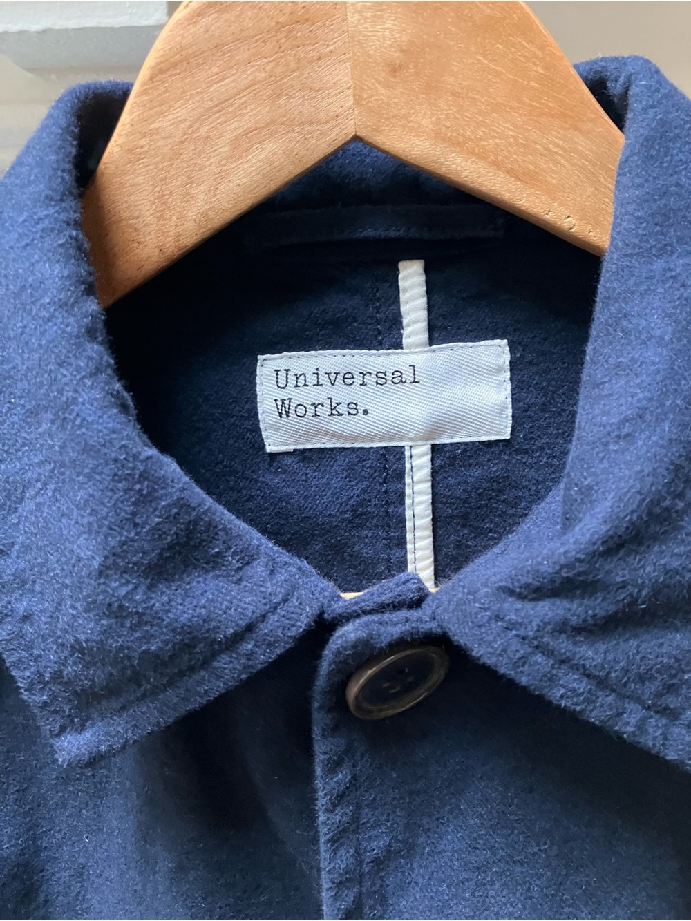 Universal Works Black Jacket with Contrast Stitching